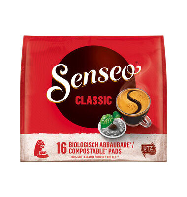 Kaffeepads Senseo Classic 4051952, 16 Stück, Pads im Portionsbeutel