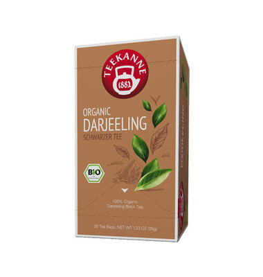 Schwarztee ORGANIC DARJEELING, Beutel kuvertiert Schwarztee ORGANIC DARJEELING, Beutel kuvertiert