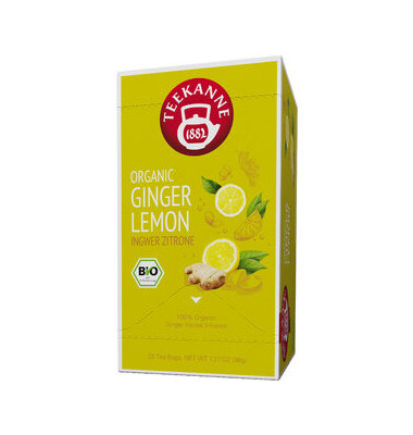 Kräutertee ORGANIC GINGER LEMON, Beutel kuvertiert