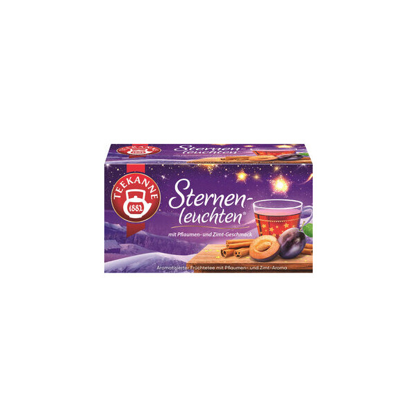 Teekanne Tee Sternenleuchten 7504, Pflaumen- und Zimt, Beutel 4009300014584 Teekanne 20 Stück