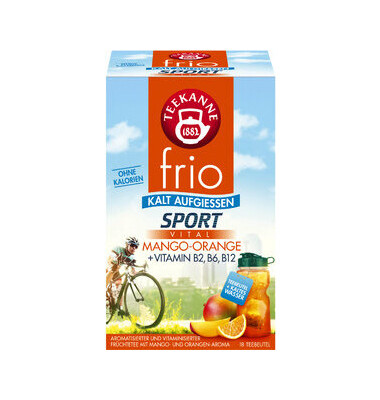 Fr&uuml;chtetee frio Sport Vital 7594, Mango-Orange, Beutel