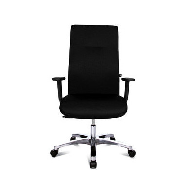 B&uuml;rostuhl Big Star 20, schwarz / silber, mit verstellbaren Armlehnen, bis 150kg, ohne Kopfst&uuml;tze