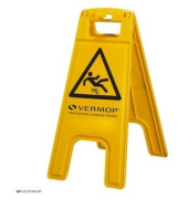 Schild, Rutschgefahr, gelb, Druckf.: schwarz