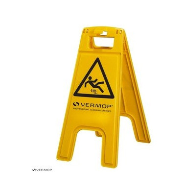 Schild, Rutschgefahr, gelb, Druckf.: schwarz
