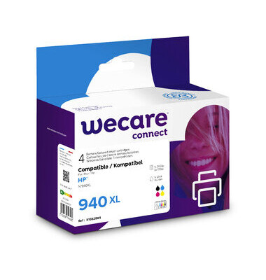 Druckerpatrone K10321W4 K10321W4 (kompatibel zu HP 940XL), schwarz/cyan/magenta/gelb, ca. 2650 / 3x 1735 Seiten