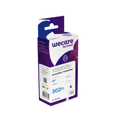 Druckerpatrone K20740W4 K20740W4 (kompatibel zu HP 302XL), color (cyan/magenta/gelb), ca. 3x 360 Seiten