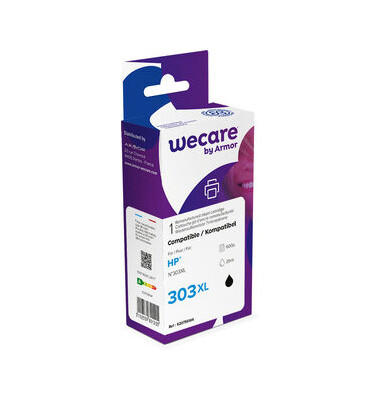 Druckerpatrone K20756W4 K20756W4 (kompatibel zu HP 303XL), schwarz, ca. 600 Seiten