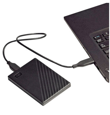 externe Festplatte My Passport WDBPKJ0040BBK, schwarz, 2,5 Zoll (6,35cm), 4 TB, HDD