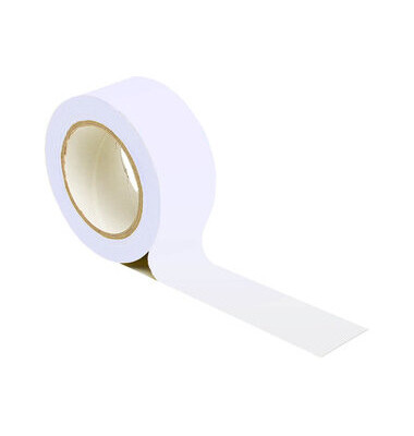 Warnband, PVC, selbstklebend, 50 mm x 33 m, weiß