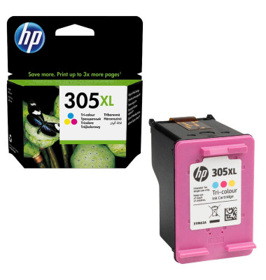 Druckerpatrone 305XL 3YM63AE (305XL), color (cyan/magenta/gelb), ca. 200 Seiten