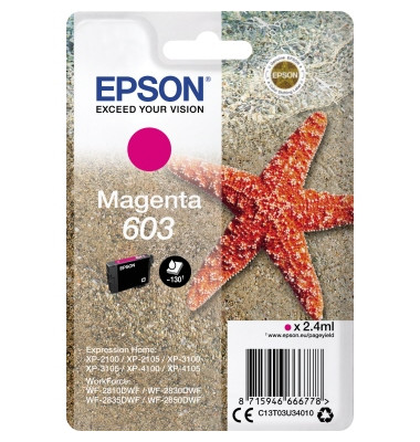 Druckerpatrone 603/T03U3 C13T03U34010 (603), magenta, ca. 130 Seiten