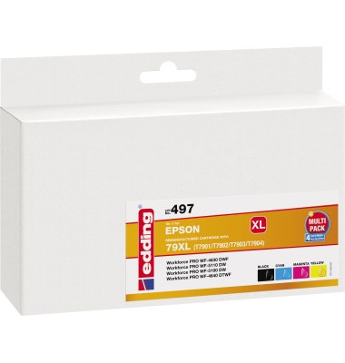 Tintenpatrone 18-497 wie Epson 79XL sw/c/m/y 4 St./Pack.