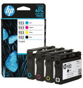 Druckerpatrone 932 + 933 (6ZC71AE), Multipack, schwarz, cyan, magenta, gelb