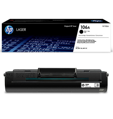 Toner W1106A (106A), schwarz, ca. 1000 Seiten