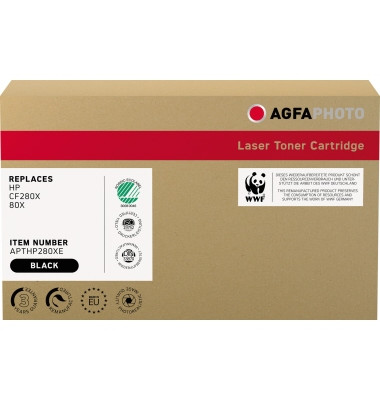 Toner APTHP280XE schwarz 6900 Seiten kompatibel zu CF280X