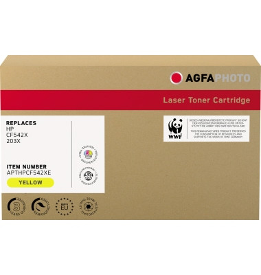 Toner APTHPCF542XE gelb 2500 Seiten kompatibel zu CF542X 203X