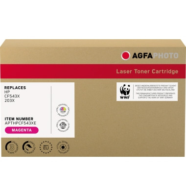 Toner APTHPCF543XE magenta 2500 Seiten kompatibel zu CF543X 203X