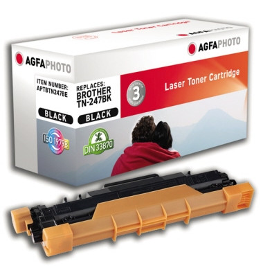 Toner APTBTN247BE schwarz ca 3000 Seiten kompatibel zu TN-247BK