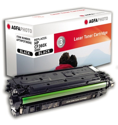 Toner APTHPCF360XE schwarz 12500 Seiten kompatibel zu CF360X 508X