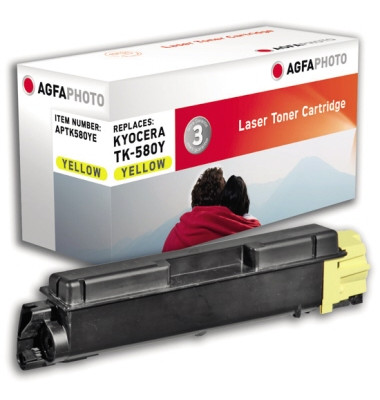 Toner APTK580YE wie Kyocera TK-580Y gelb Toner APTK580YE wie Kyocera TK-580Y gelb