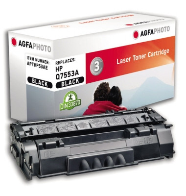 Toner APTHP53AE schwarz 3000 Seiten kompatibel zu Q7553A 53A