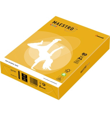 Kopierpapier Maestro Color 9417-IG50A80S gelb intensiv A4 80g 