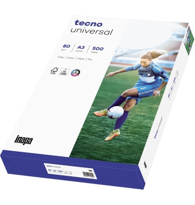 Kopierpapier Universal 2100011550 A3 80g weiß  