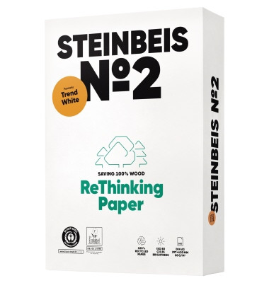 Recyclingpapier No. 2 (ehem.: Trend White) K1501666080B A3 80g weiß 80er Weiße  