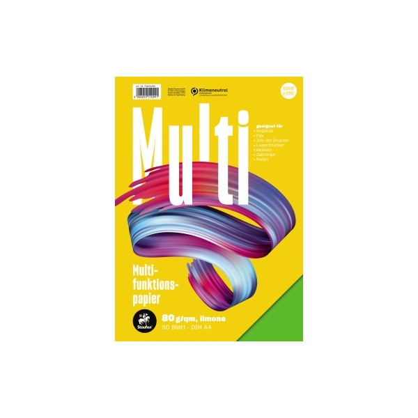 4006050510991 - Kopierpapier Multi 734051099 Limone A4 80g 50 Blatt 4006050510991 50 Blatt