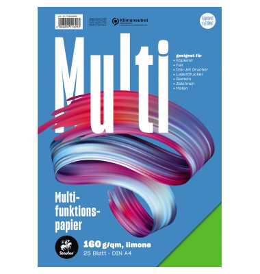 Kopierpapier Multi 734051699 Limone A4 160g 