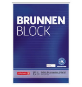 Briefblock 105261701 Recycling, Lineatur 21 / liniert, A4, 70g, blau, 50 Blatt