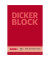 Briefblock 1052688 Dicker, ohne, Lineatur 22 / kariert, A4, 60g, rot, 100 Blatt