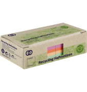 Haftnotizen 5873, oeco Recycling, 75x75mm, kiwigrün/orange/rot/violett, quadratisch