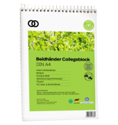 Briefblock 1255 oeco, Lineatur 21 / liniert, A4, 70g, grün, 80 Blatt