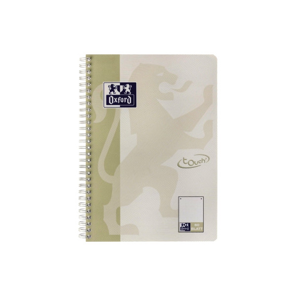 5 Stück Oxford Collegeblock 400132398 touch, punktiert / punktkariert ohne Rand, B5, 90g, beige, 80 Blatt 4006144022560 Oxford