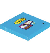 Haftnotizen 6546SEB, Super Sticky Notes, 76x76mm, paradiesblau, ohne, quadratisch