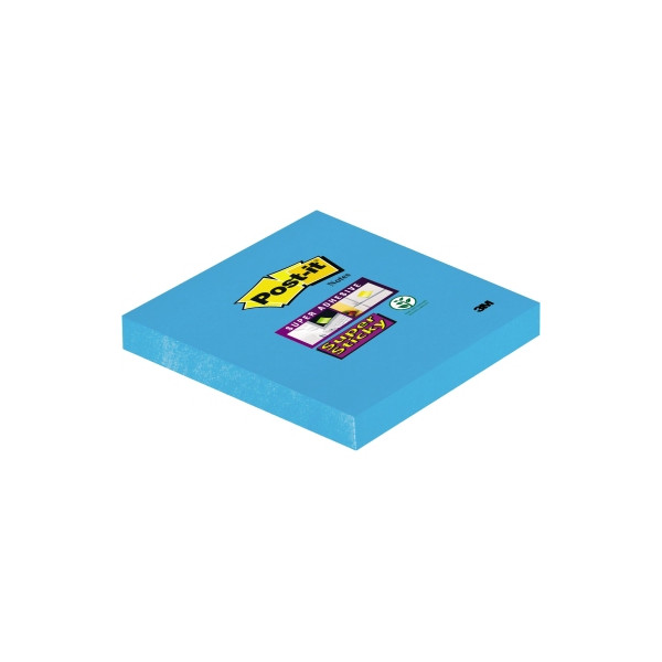0051141380858 - Haftnotizen 6546SEB Super Sticky Notes 76x76mm paradiesblau ohne quadratisch 0051141380858 90 Blatt