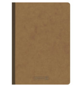 Notizbuch 104357270, FACT!plus, braun, A5, kariert, 90g, 96 Blatt / 192 Seiten