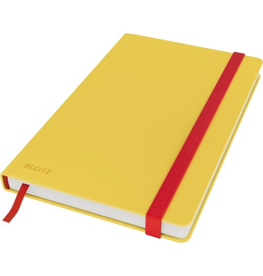 Notizbuch 4454-00-19, Cosy, gelb, A5, kariert, 100g, 80 Blatt / 160 Seiten