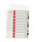Kunststoffregister Cosy 1247-00-00, 1 bis 10, A4+, 0,3mm, farbige Taben, 10-teilig