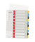 Register Cosy 12470000 A4 bedruckbar PP farbig 1-10