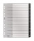 Kunststoffregister recycle 1208-00-00, 1 bis 10, A4, 115&micro;m, schwarze Taben, 10-teilig