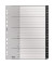 Kunststoffregister recycle 1207-00-00, A bis Z, A4, 115&micro;m, schwarze Taben, 20-teilig