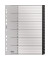 Kunststoffregister recycle 1218-00-00, 1 bis 31, A4, 115&micro;m, schwarz Taben, 31-teilig