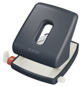 Bürolocher Cosy 5004-00-89, grau, bis 3mm 30 Blatt, mit Anschlagschiene