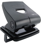 Bürolocher Germ-Savvy 827-P PF827PB2, schwarz, bis 3mm 30 Blatt, mit Anschlagschiene