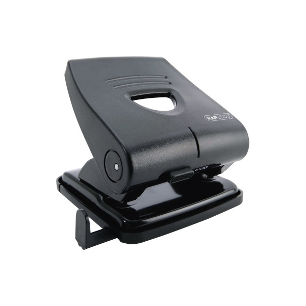 5018505028080 - Bürolocher Germ-Savvy 827-P PF827PB2 schwarz bis 3mm 30 Blatt mit Anschlagschiene 5018505028080 Rapesco