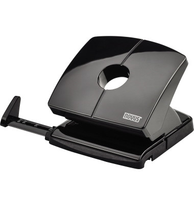 Bürolocher B 220 025-0630, schwarz, bis 2mm 20 Blatt, mit Anschlagschiene