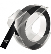 Prägeband 520109 9mmx3m sk Kunststoff glänzend schwarz