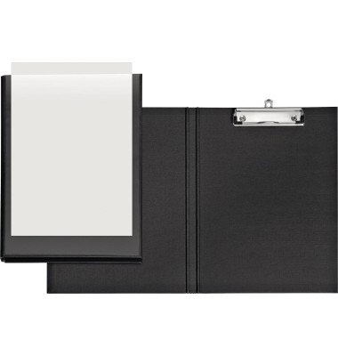 Klemmbrettmappe Velodur 4804680, A4, schwarz, Polypropylen (PP), inkl Aufh&auml;nge&ouml;se